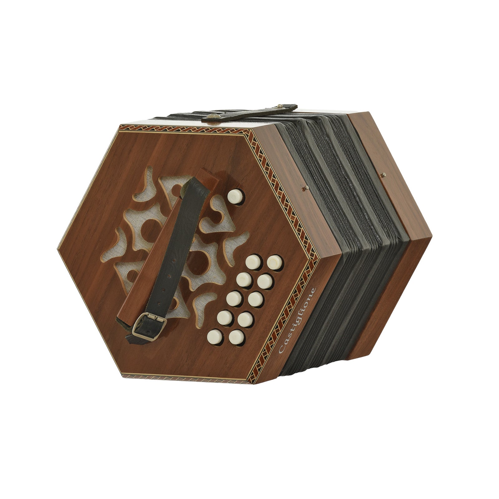 Right hand buttons of Castiglione 20 Button Anglo Concertina C/G