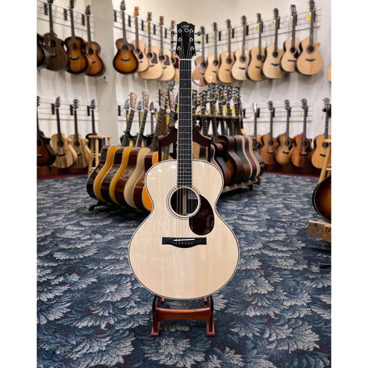 Showroom photo of Santa Cruz Custom Model F Guitar & Case