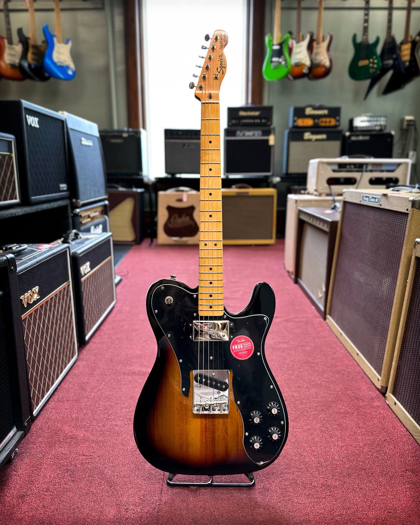 Showroom Photo of Squier Classic Vibe '70s Telecaster Custom, 3-Color Sunburst- SKU# SCV7TCSB : Product Type Solid Body Electric Guitars : Elderly Instruments
