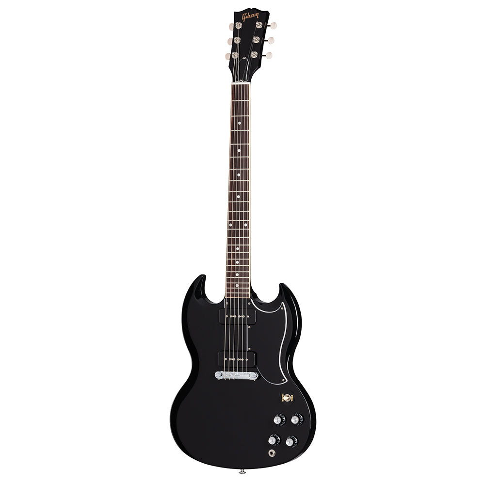 Full front of Gibson SG Special Electric Guitar & Case, Ebony