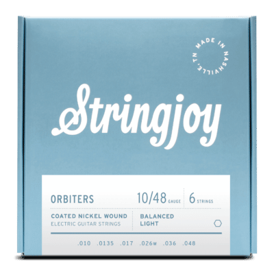 Stringjoy Orbiters Coated Balanced Light Guage Electric Guitar Strings