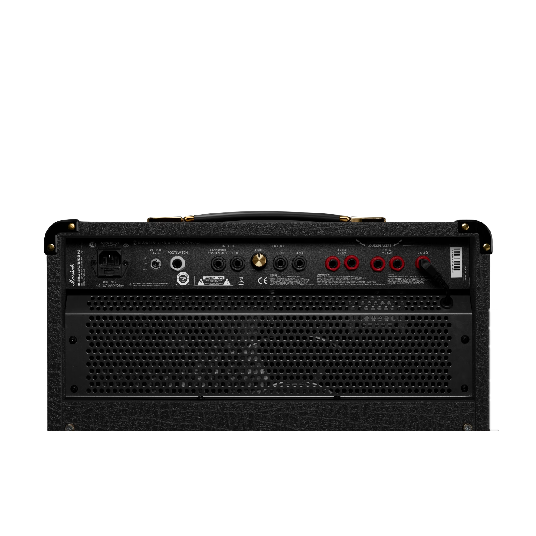 Back of Marshall SN20H Studio 900 Amplifier Head