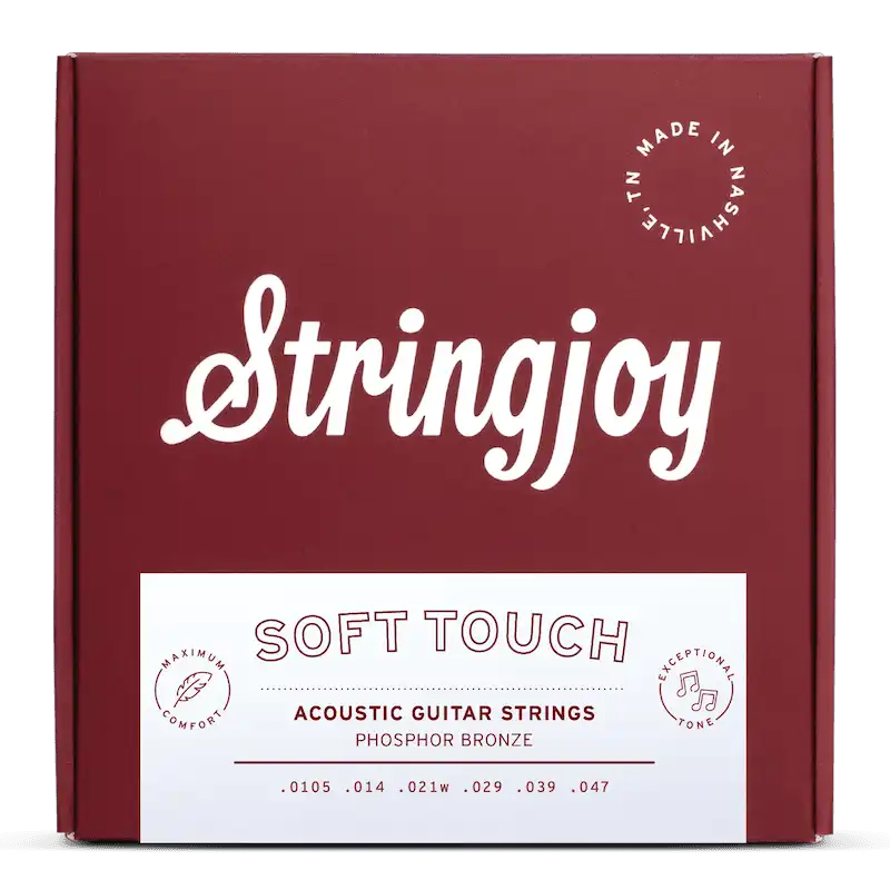 Stringjoy Soft Touch Naturals Phosphor Bronze Acoustic Guitar Strings