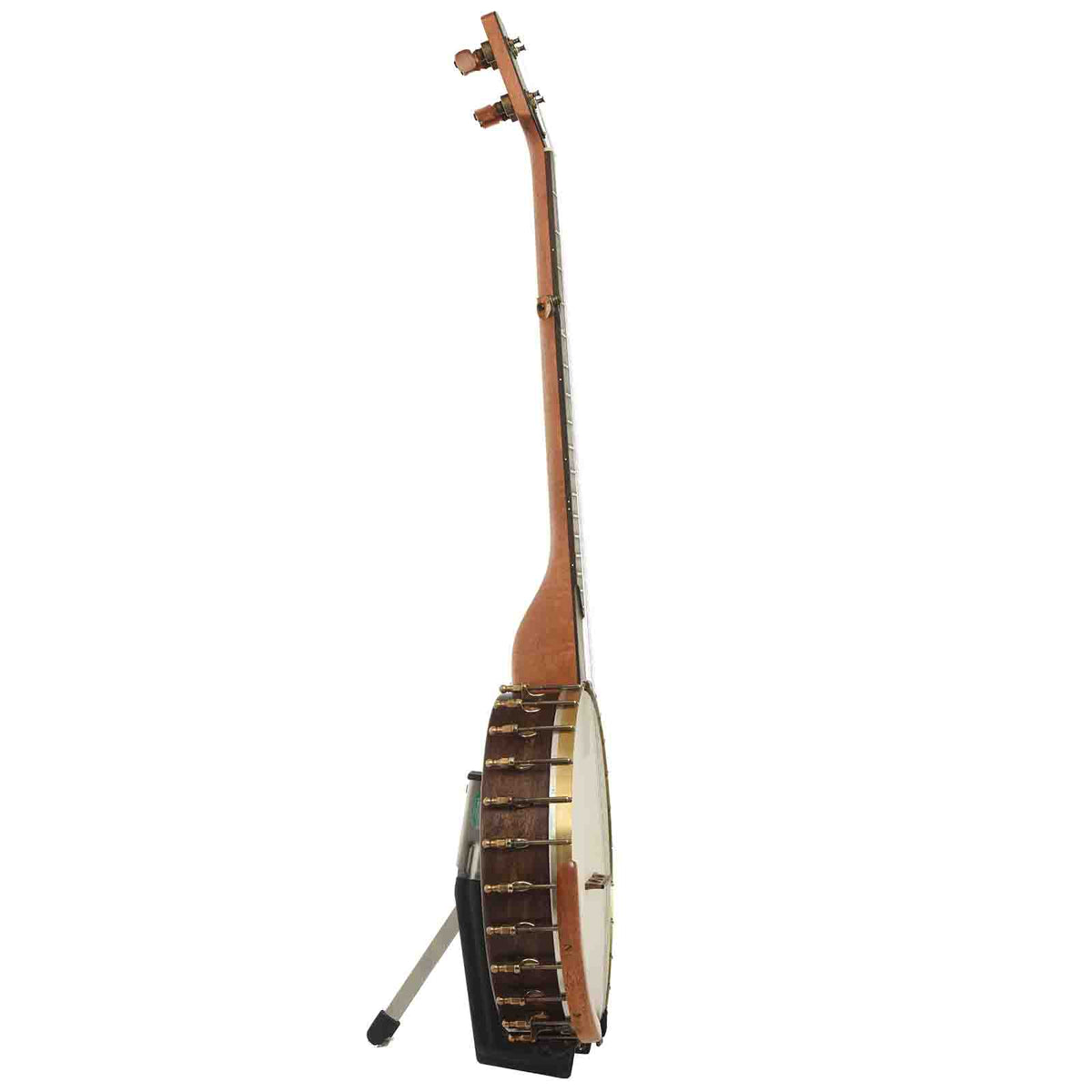 Full Side of Ome Alpha-12 12in Openback Banjo & Gigbag, 26 Bracket