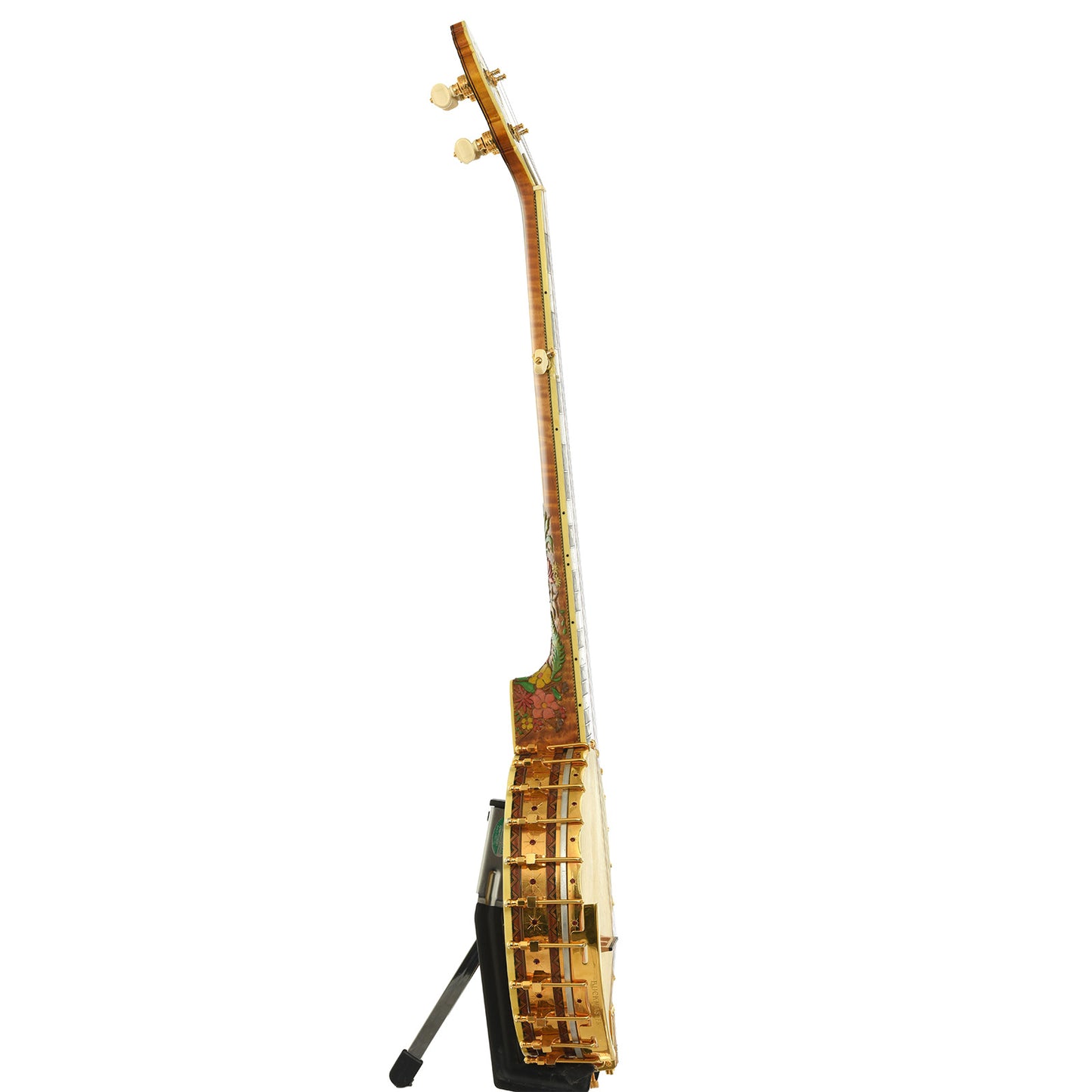 Side of R.O. Buckmaster Deluxe Open Back Banjo