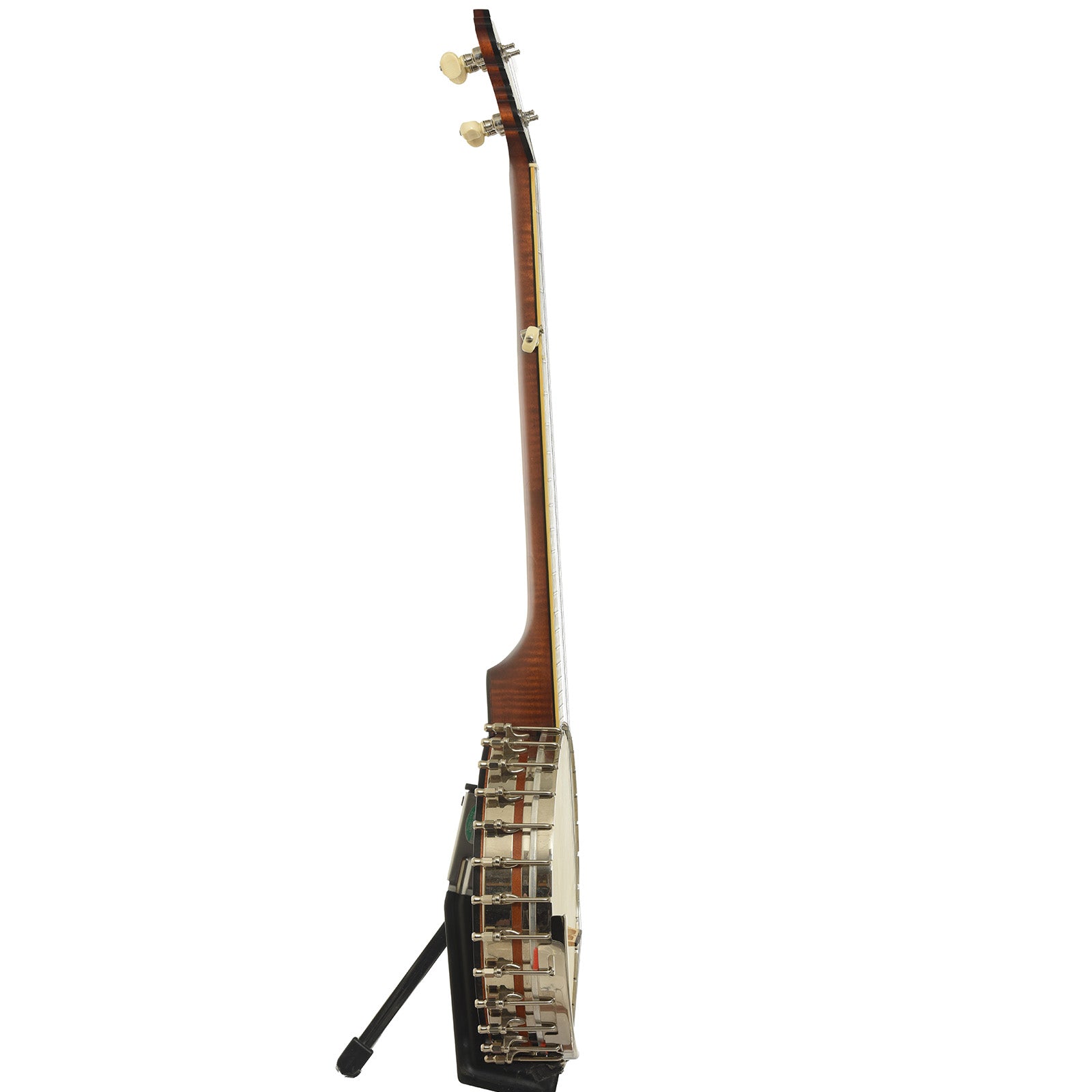 Side of Mike Ramsey Tubaphone No.3 Open Back Banjo