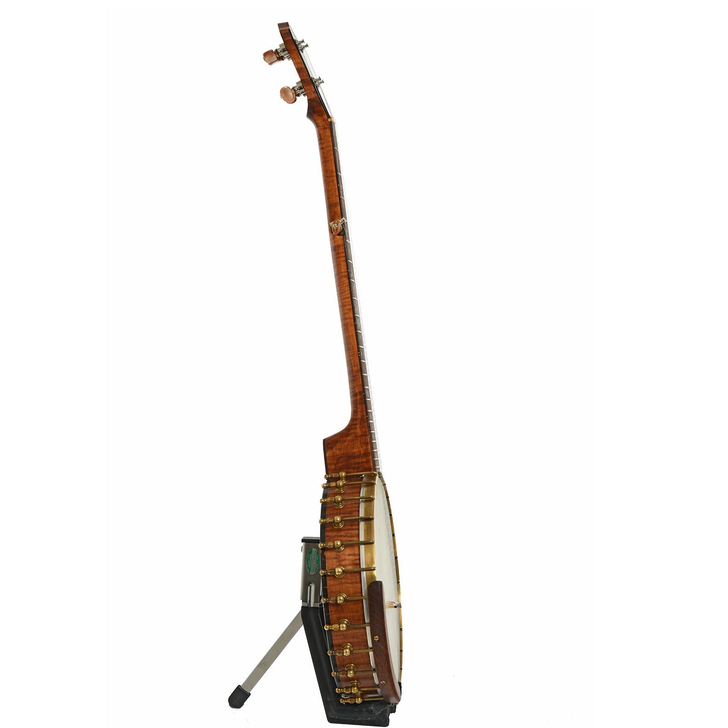 Side of Starr Limited Edition Banjos 12" Curly Maple Open-back Banjo