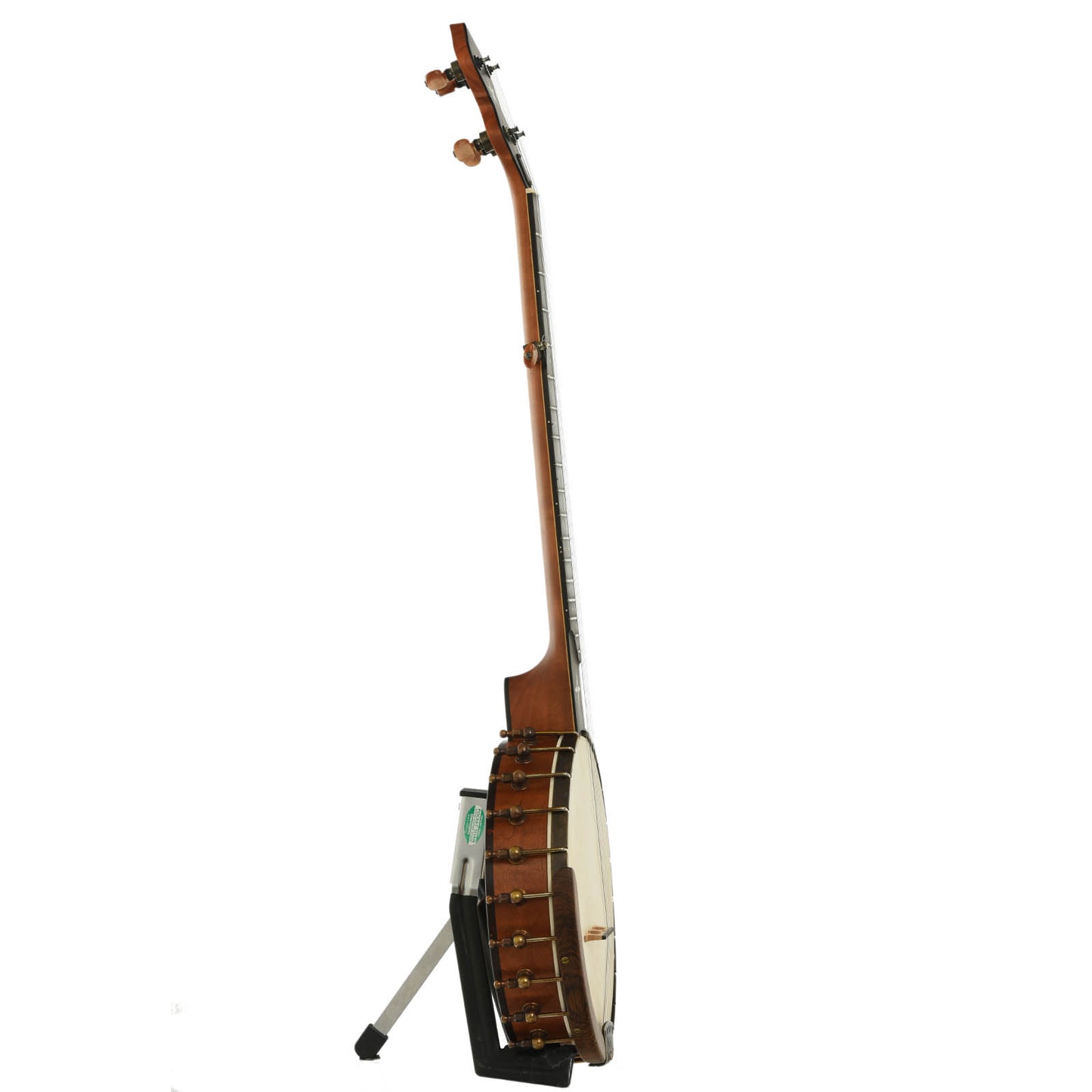 Side of Ome Wizard Cherry 11" Open Back Banjo 