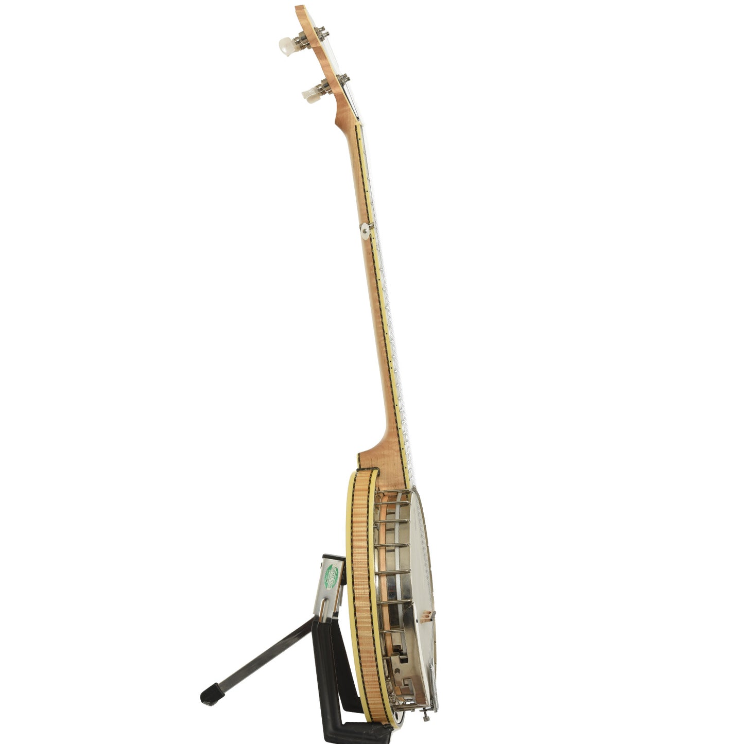 Side of Deering Calico Resonator Banjo