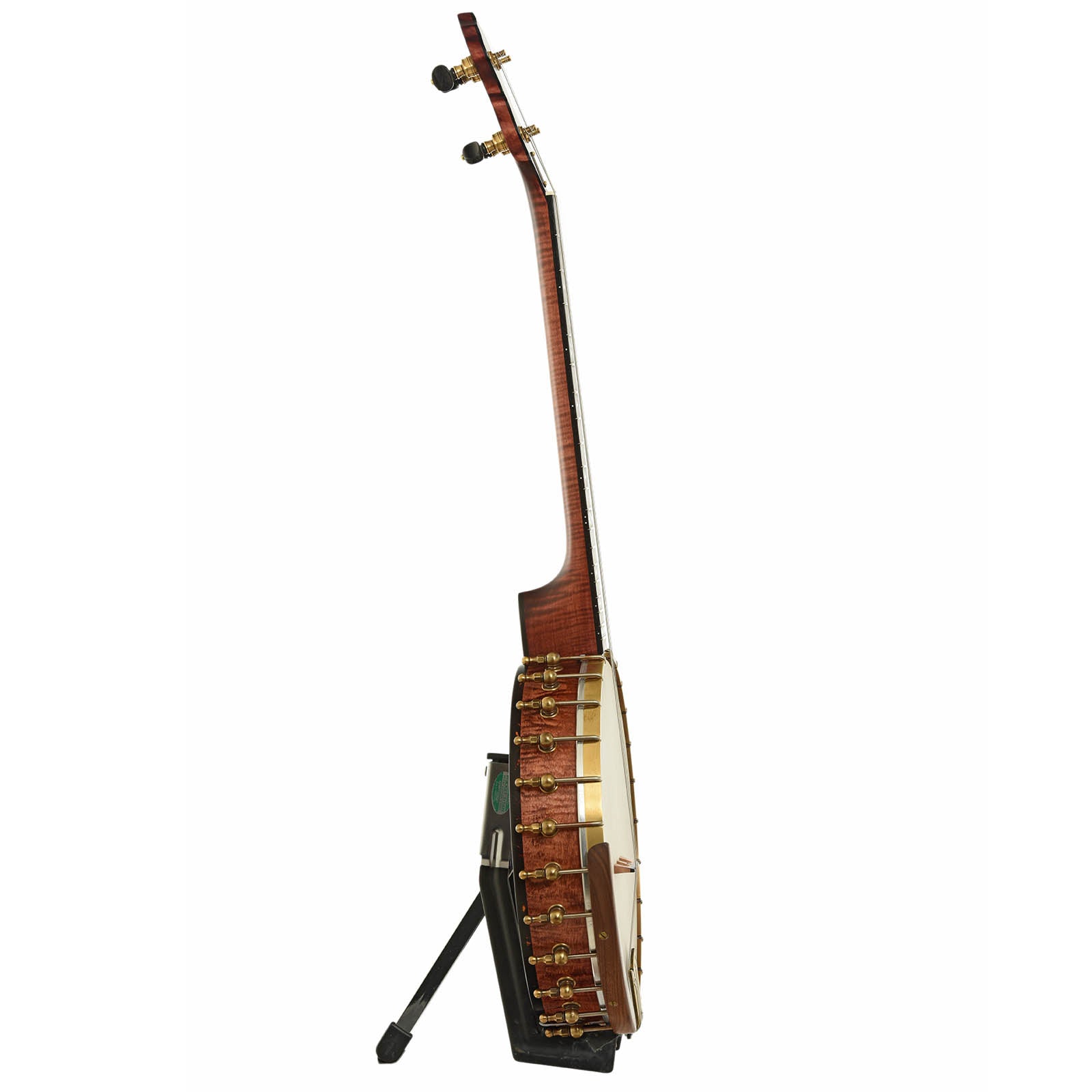 Side of Ome Wicklow 12" Maple Tenor Open Back Banjo