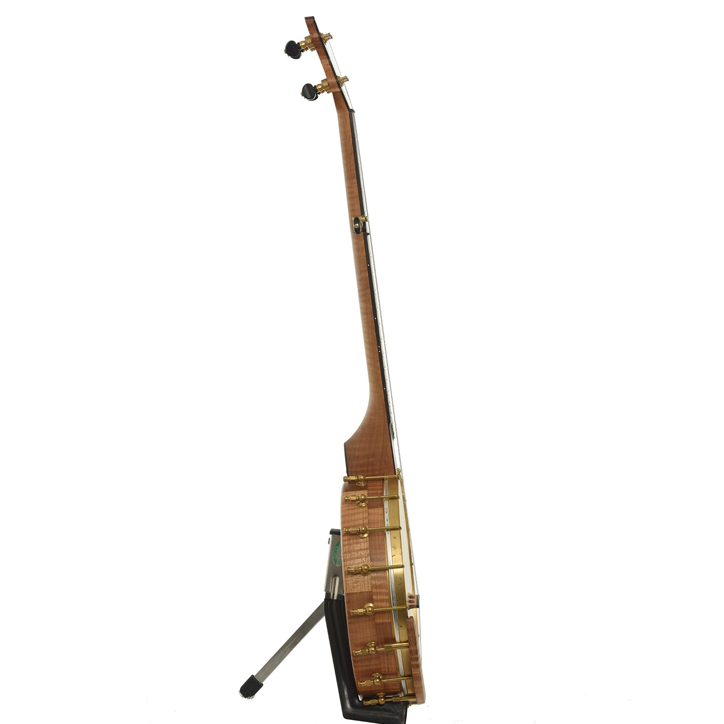 Side of Ozark Banjo Co. Maple Whyte Laydie 12" Openback Banjo