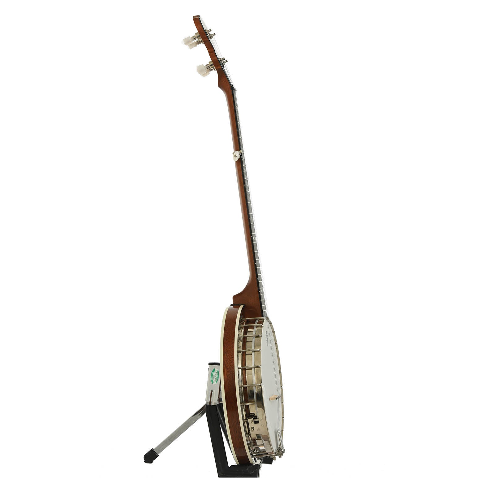 Side of Deering Sierra Mahogany Resonator Banjo