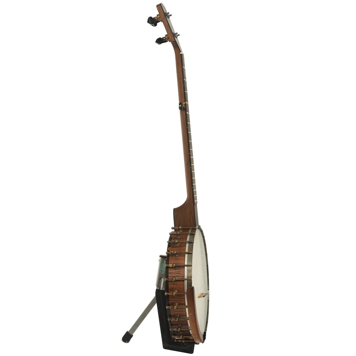 Side of Ode Magician 12" Walnut Openback Banjo
