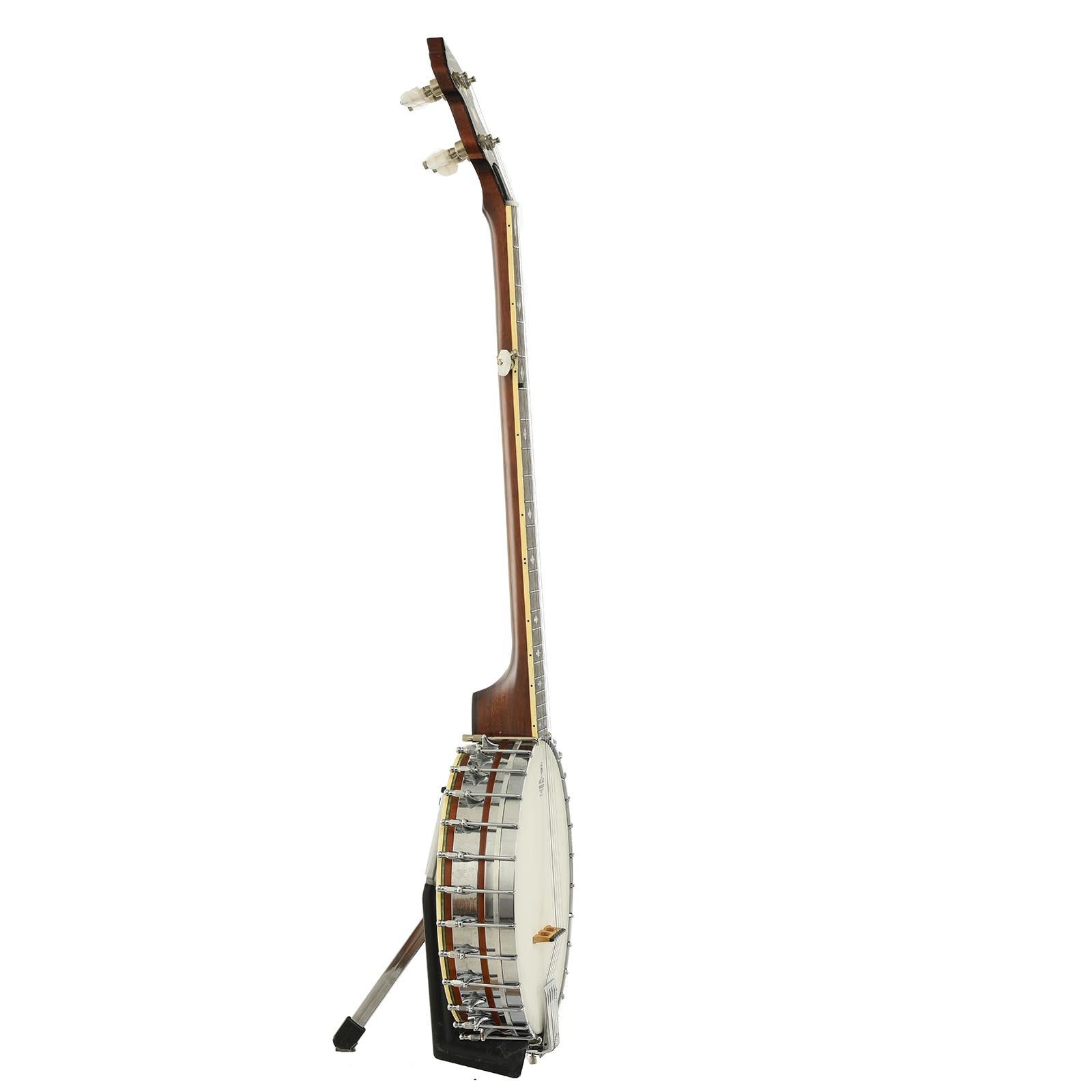 Side of Alvarez Silver Princess Open Back Banjo 