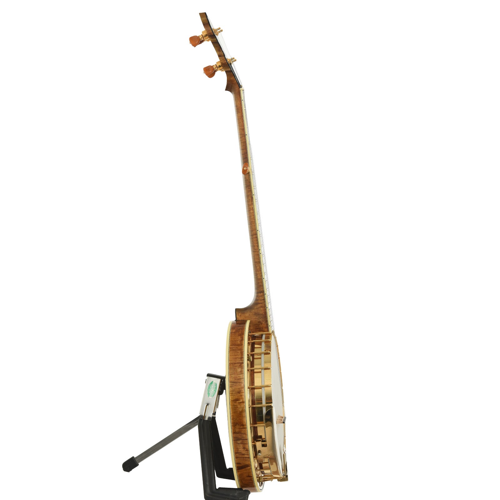 Side of Grundy Flintriver "Blue Heeler" Resonator Banjo 