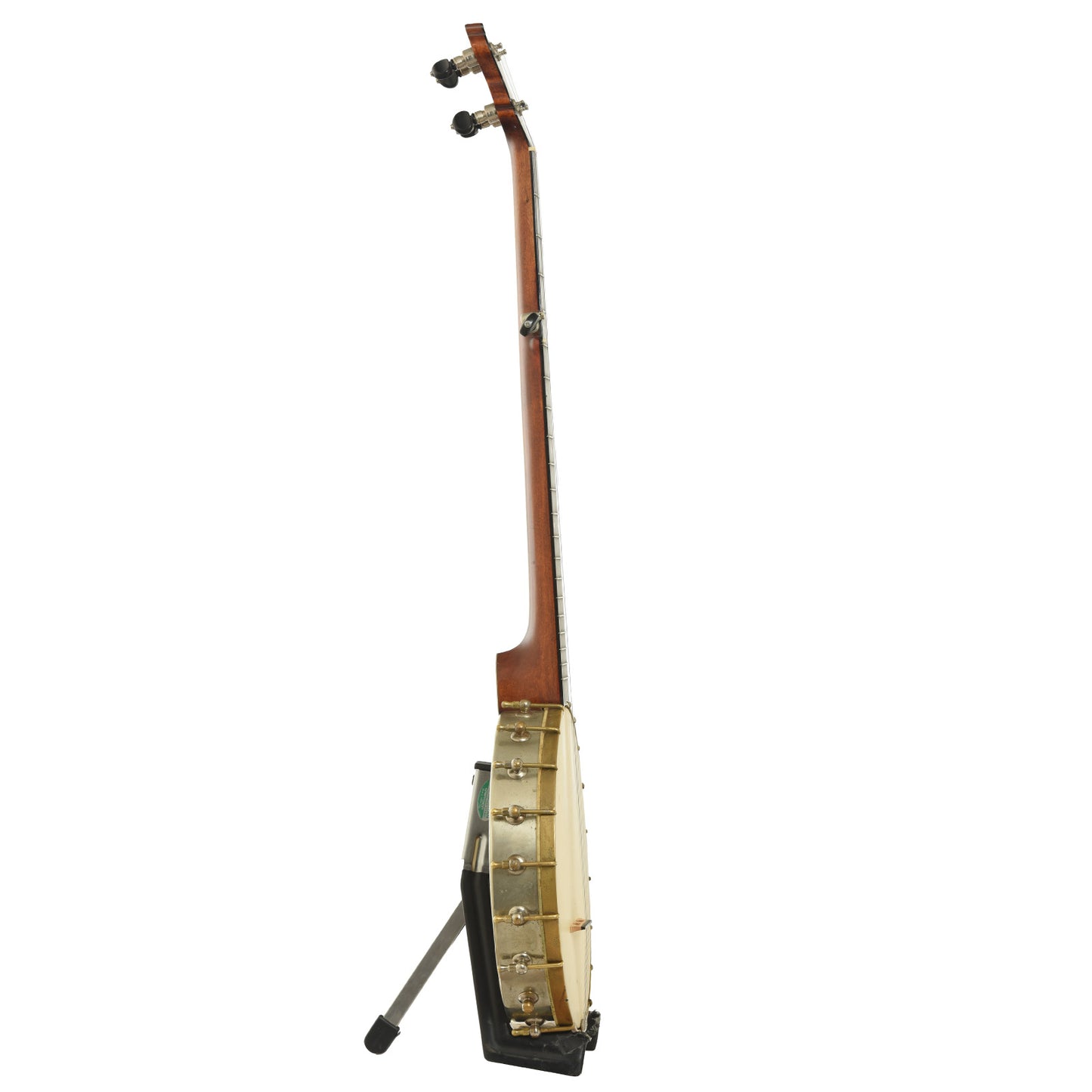 Side of J.B. Schall Imperial Open Back Banjo