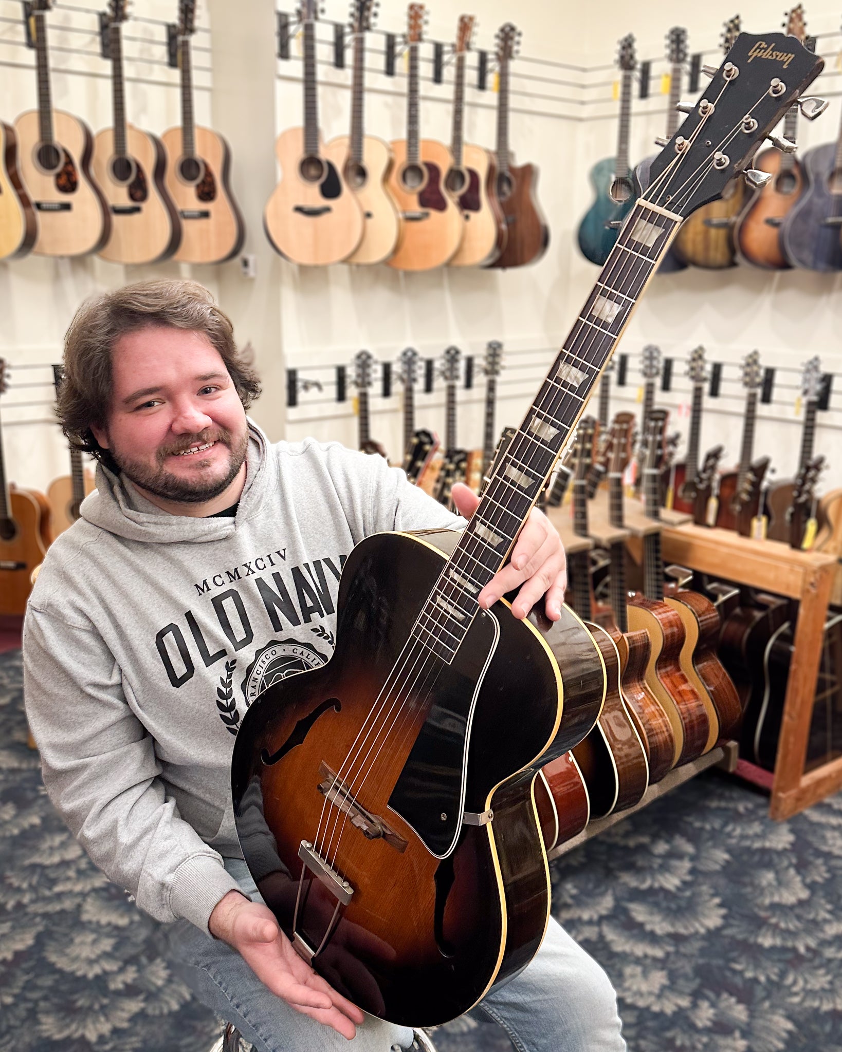 Showroom photo of Gibson L-50 Archtop Acoustic Guitar (1953)