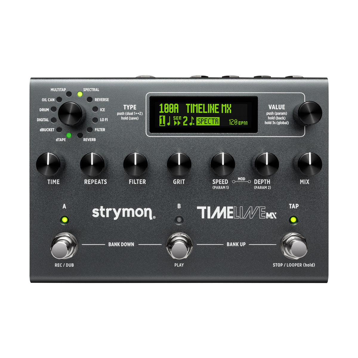 Top of Strymon Timeline MX Multi Delay Effect Pedal
