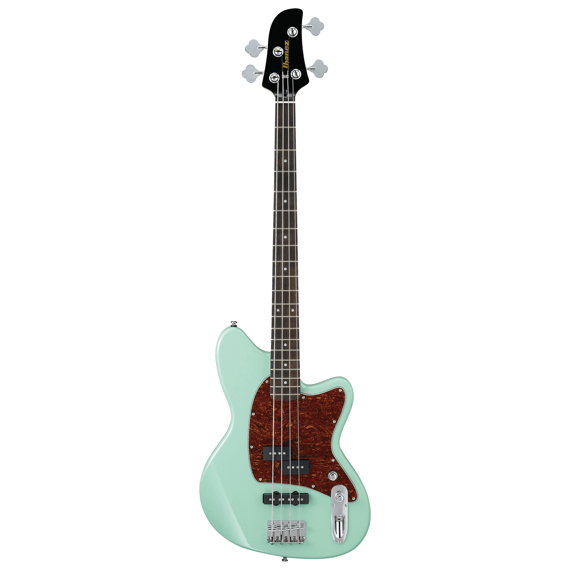 Full Front of Ibanez TMB100 Talman Electric Bass, Mint Green