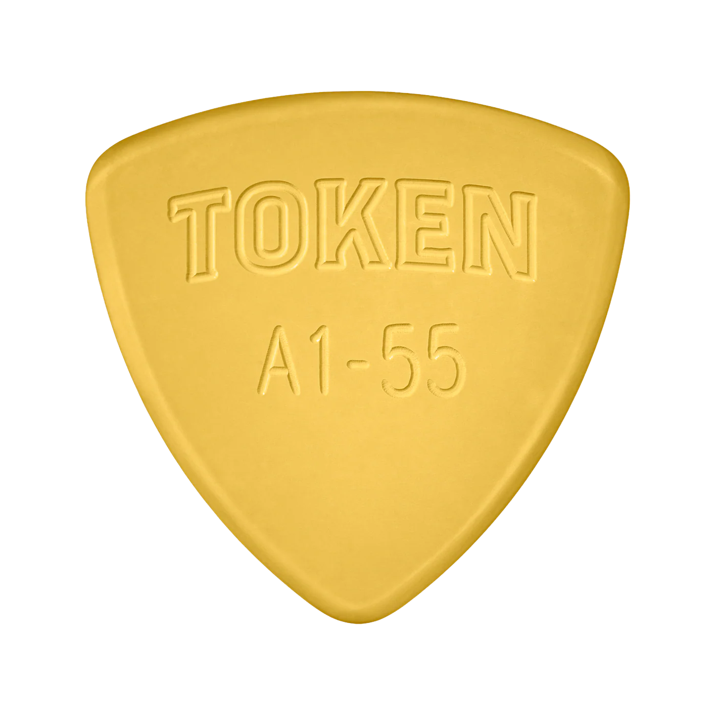 Tockenn Instruments Token A1-55 Large Triangle Flatpick Amber, 1.40mm – Elderly Instruments
