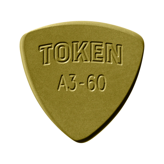 Token A3-60 Green Large Triangle Flatpick, 1.52mm