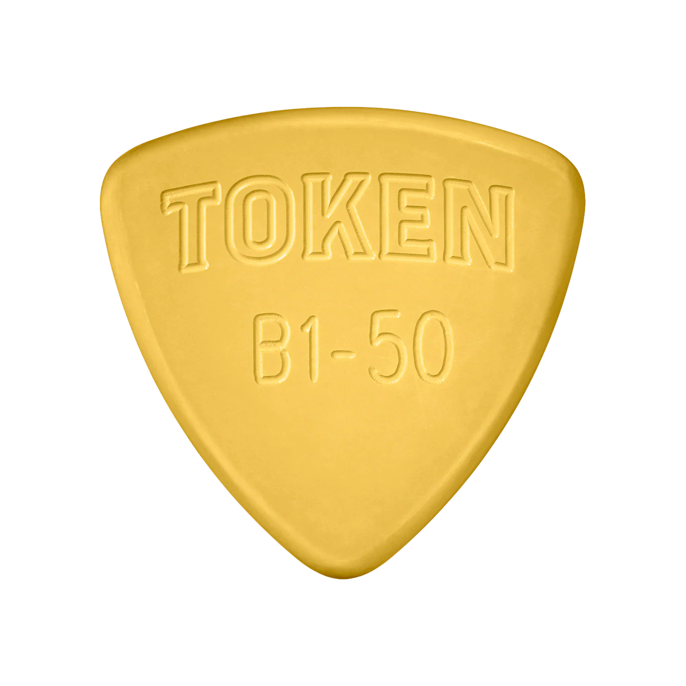 Tockenn Instruments Token B1-50 Amber Small Triangle Flatpick, 1.27mm – Elderly Instruments