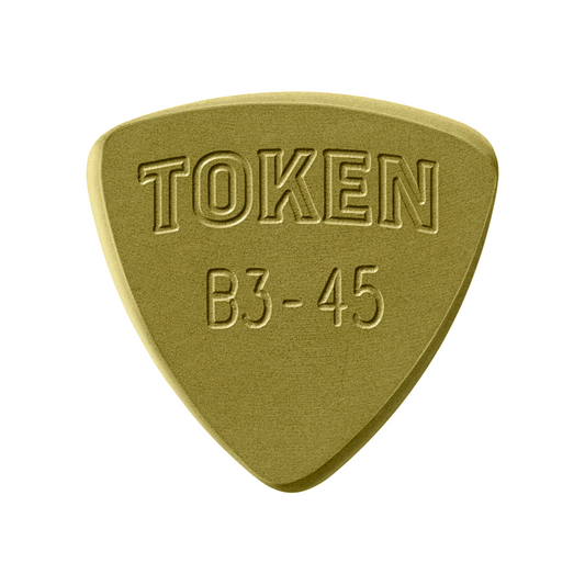 Token B3-45 Green Small Triangle Flatpick, 1.14mm