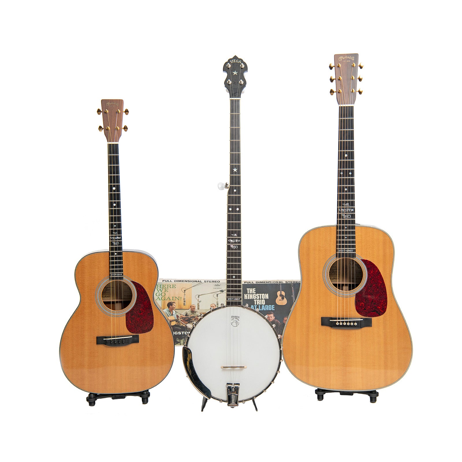 Group of  Guitars and banjo of The Kingston Trio Set (1997)
