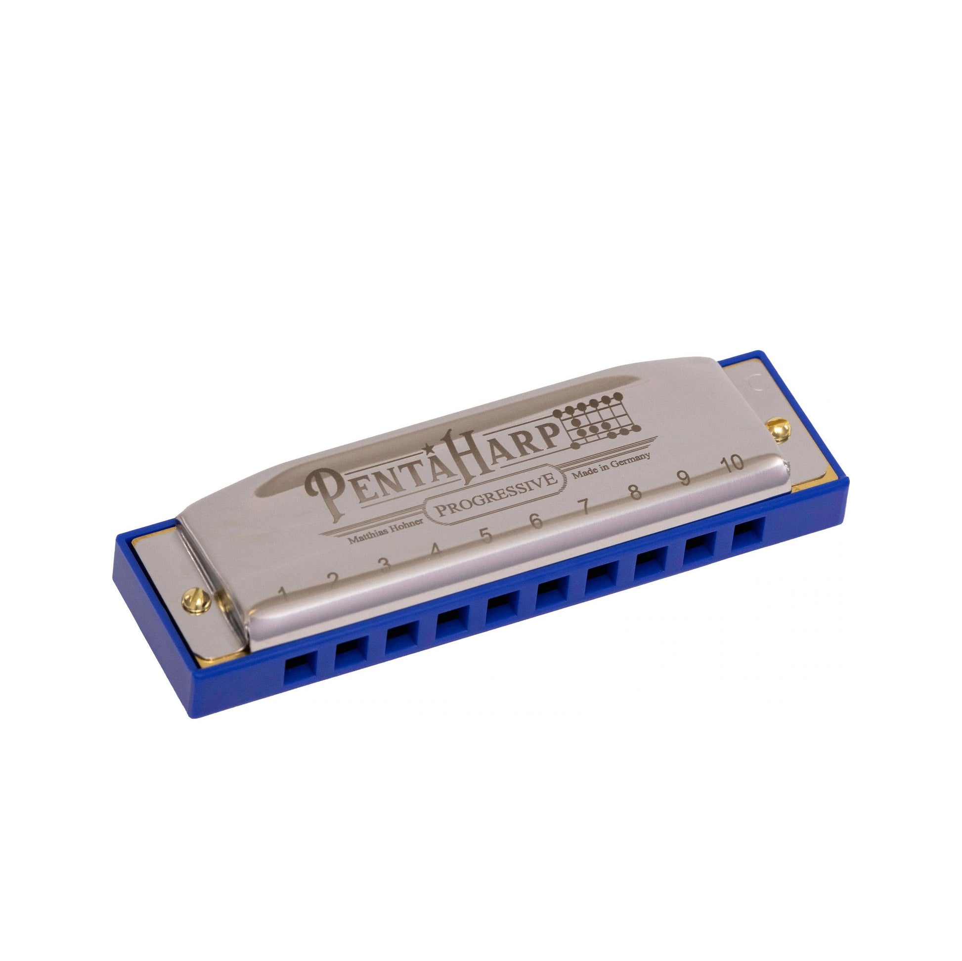 Front and side of Hohner PentaHarp M21BX Pentatonic-Tuned Harmonica (