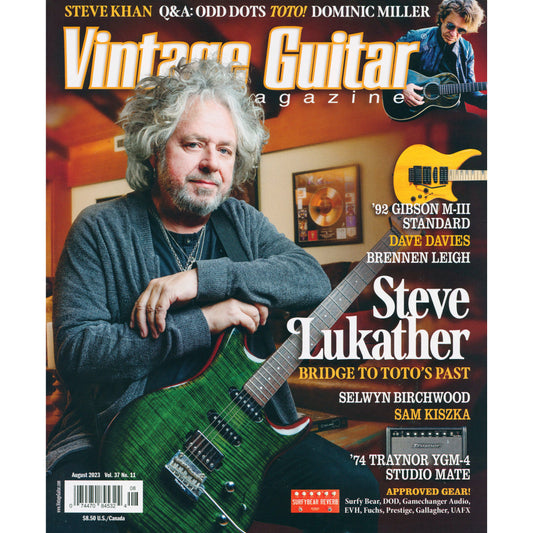 Image 1 of Vintage Guitar Magazine - August 2023 - SKU# VG-202308 : Product Type Media : Elderly Instruments
