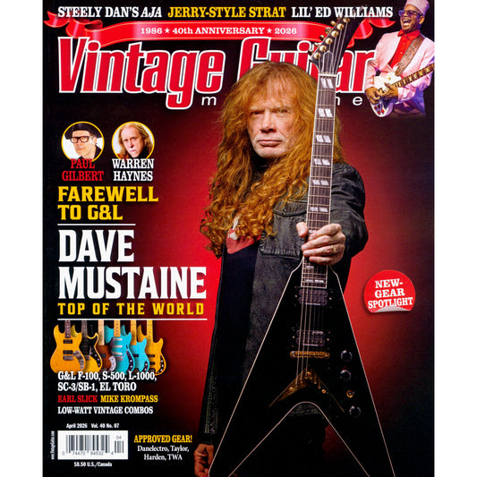 Cover of Vintage Guitar Magazine - April 2026