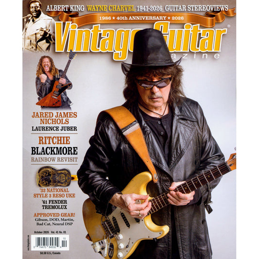 Cover of Vintage Guitar Magazine - October 2026