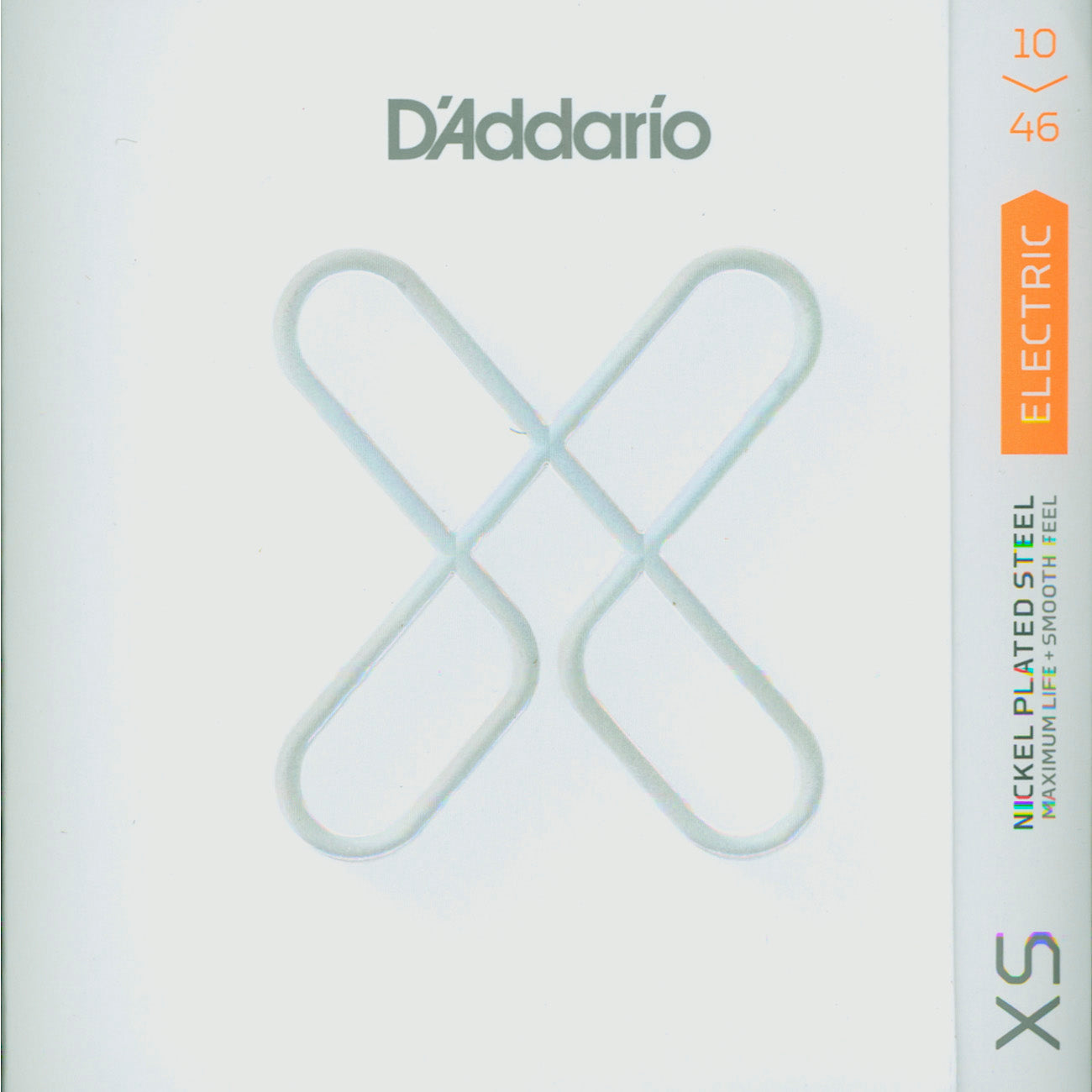D'Addario XS Regular Light Nickel Plated Electric Guitar Strings, Two Pack, Front 2