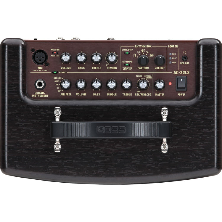 Boss AC-22LX Acoustic Guitar Amplifier, Top