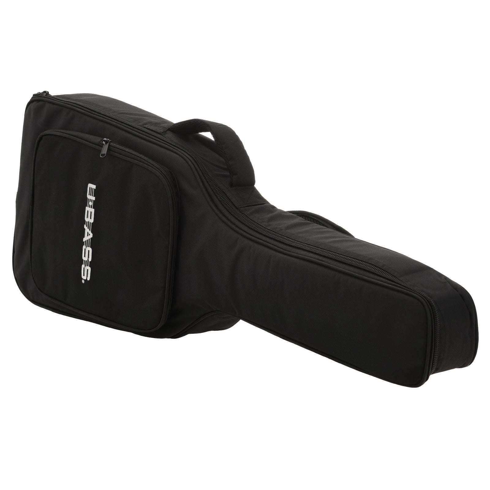 Gig bag of Kala Solid Body U-Bass, Candy Apple Red