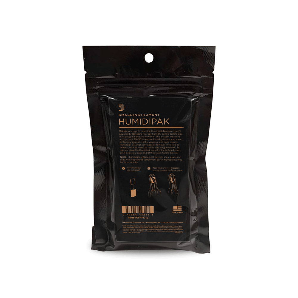 D'Addario Small Instrument Humidipak Kit, Back