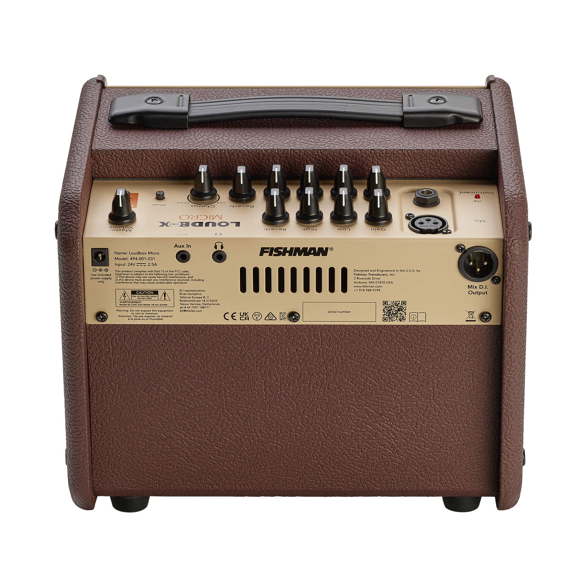 Fishman Loudbox Micro Acoustic Amp, Back