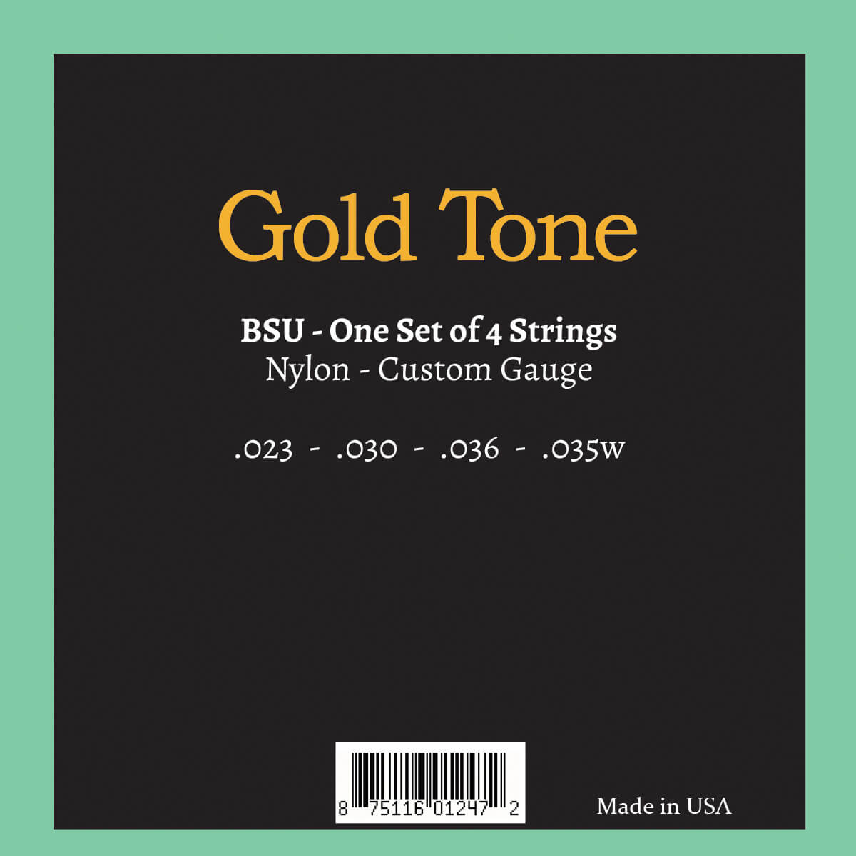 Gold Tone Baritone Banjo Ukulele String Set, DGBE Tuning