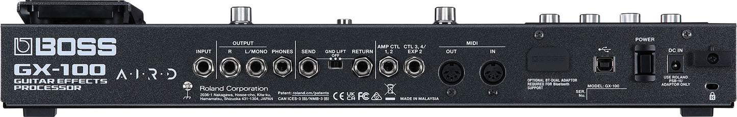 Boss GX-100 Guitar Effects Processor, Jacks