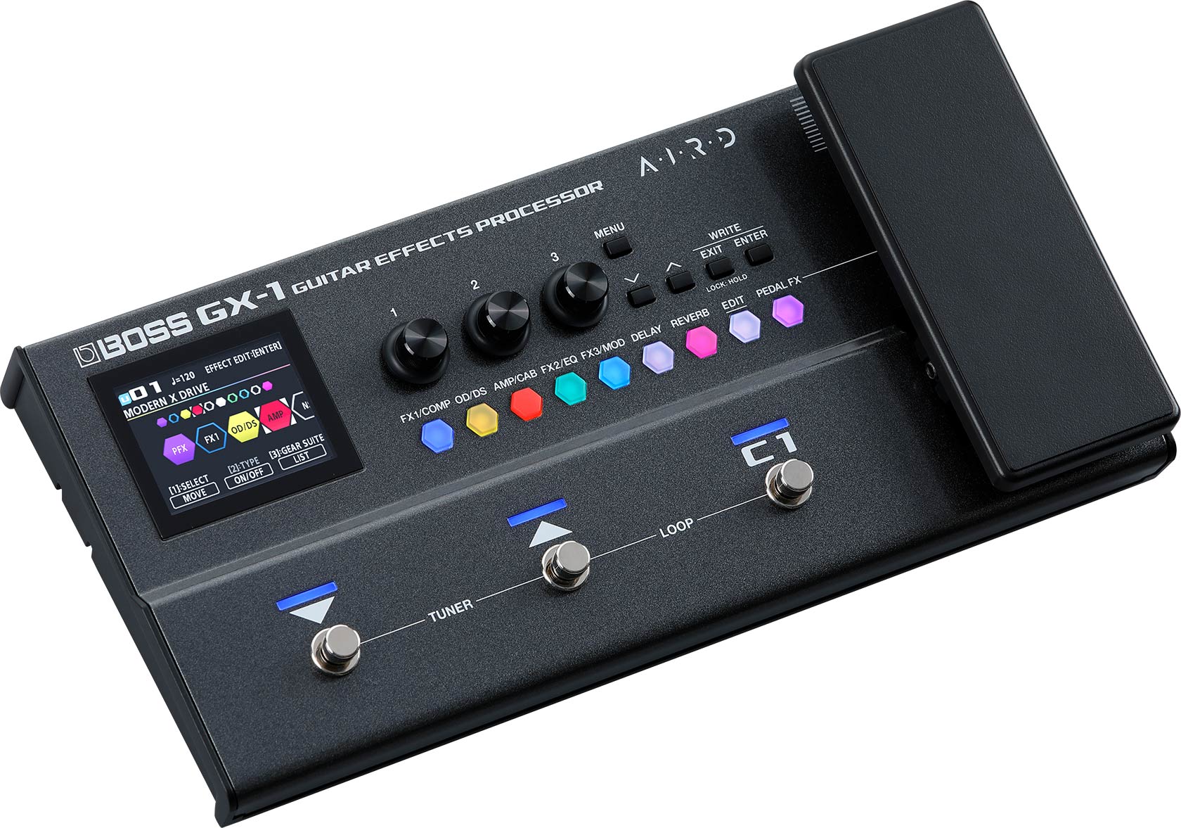 Boss GX-1 Guitar Effects Processor, Top Angle
