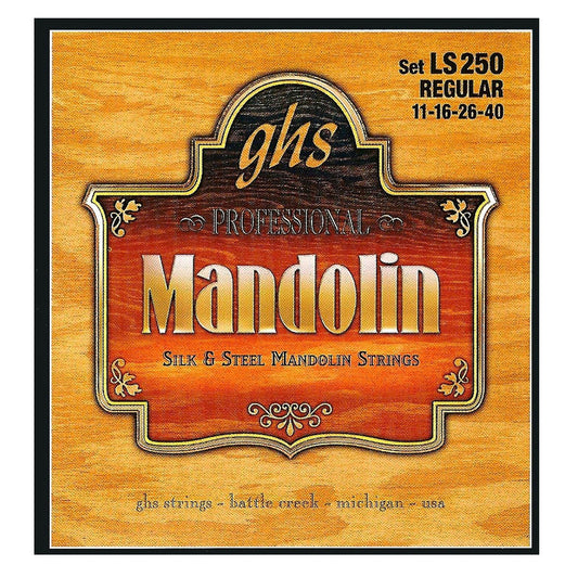 GHS LS250 Regular Gauge .011-.040 Mandolin Silk & Steel Strings