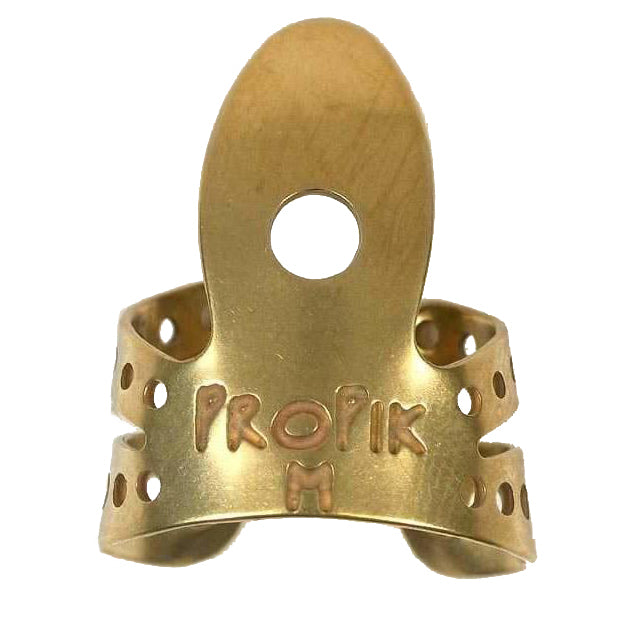 Propik Brass Fingerpick, Split Wrap, Medium