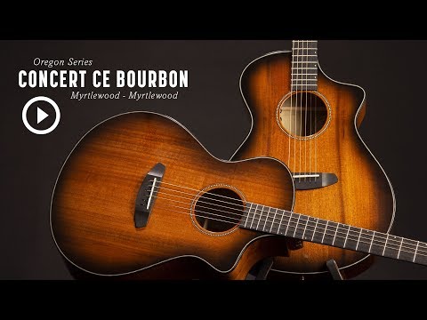 Video of Breedlove Oregon Series Concert Bourbon CE Myrtlewood-Myrtlewood Acoustic-Electric Guitar from Breedlove Guitars