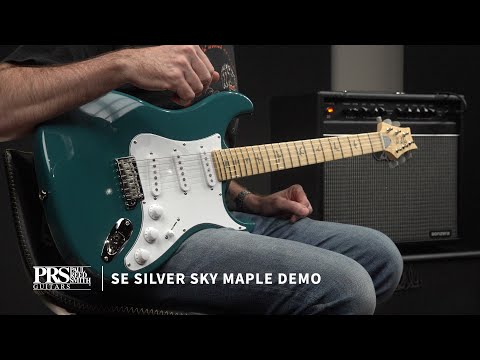 Video Demo of PRS SE Silver Sky Maple Electric Guitar