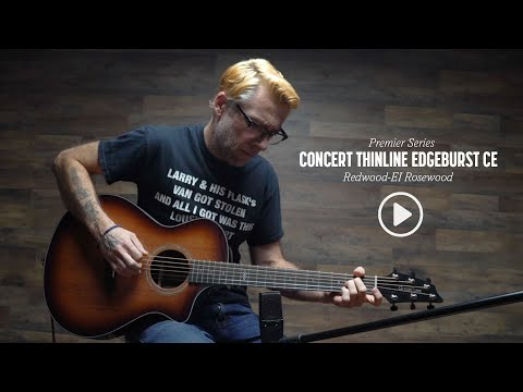 Video Demo of Breedlove Premier Concert Thinline Edgeburst CE Acoustic-Electric Guitar