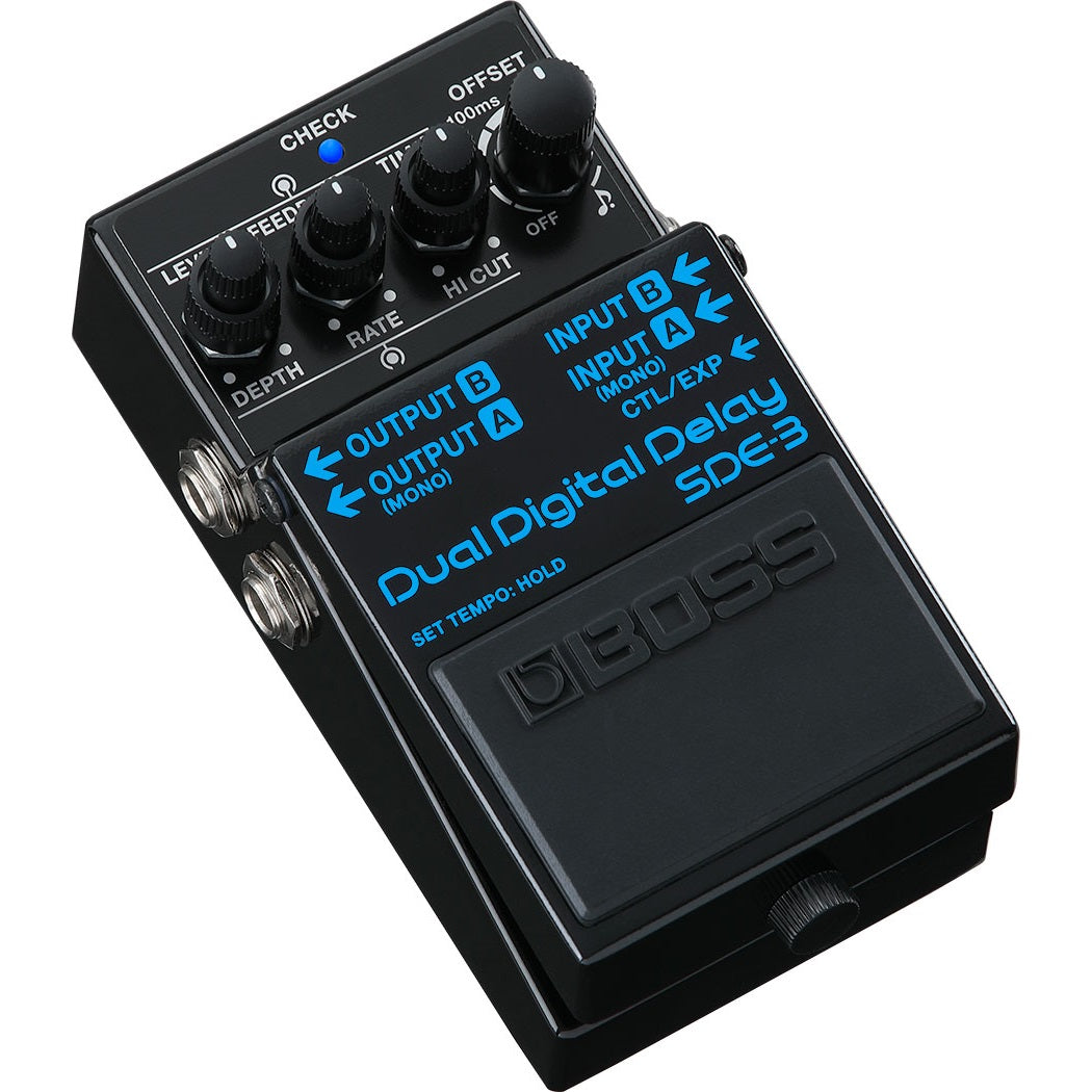 delay pedal with bpm display Boss SDE-3 Dual Digital Delay Pedal – Elderly Instruments