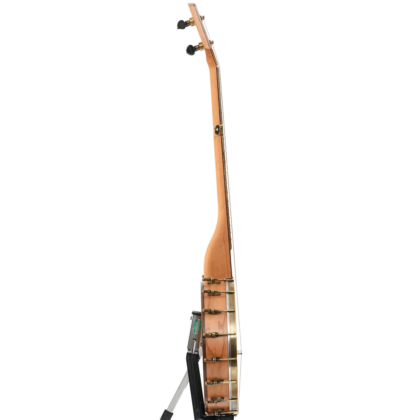 side of Pisgah Banjo Co. 12" Cherry Possum Openback Banjo, Short Scale 