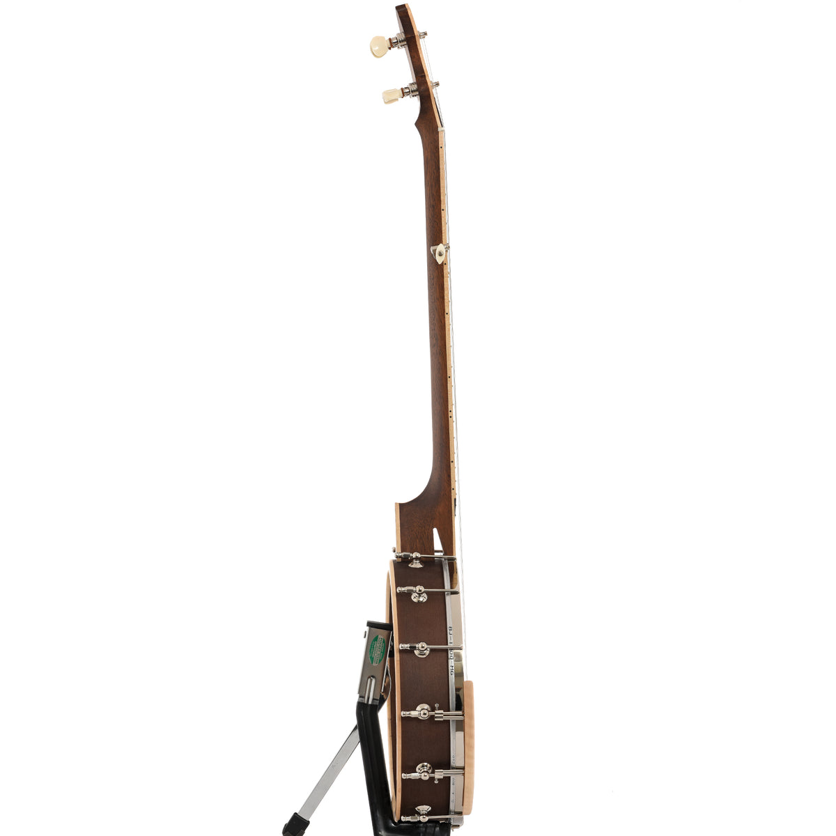 Side of Gold Tone HM-100 High Moon 12in Openback Banjo & Case, Shopworn