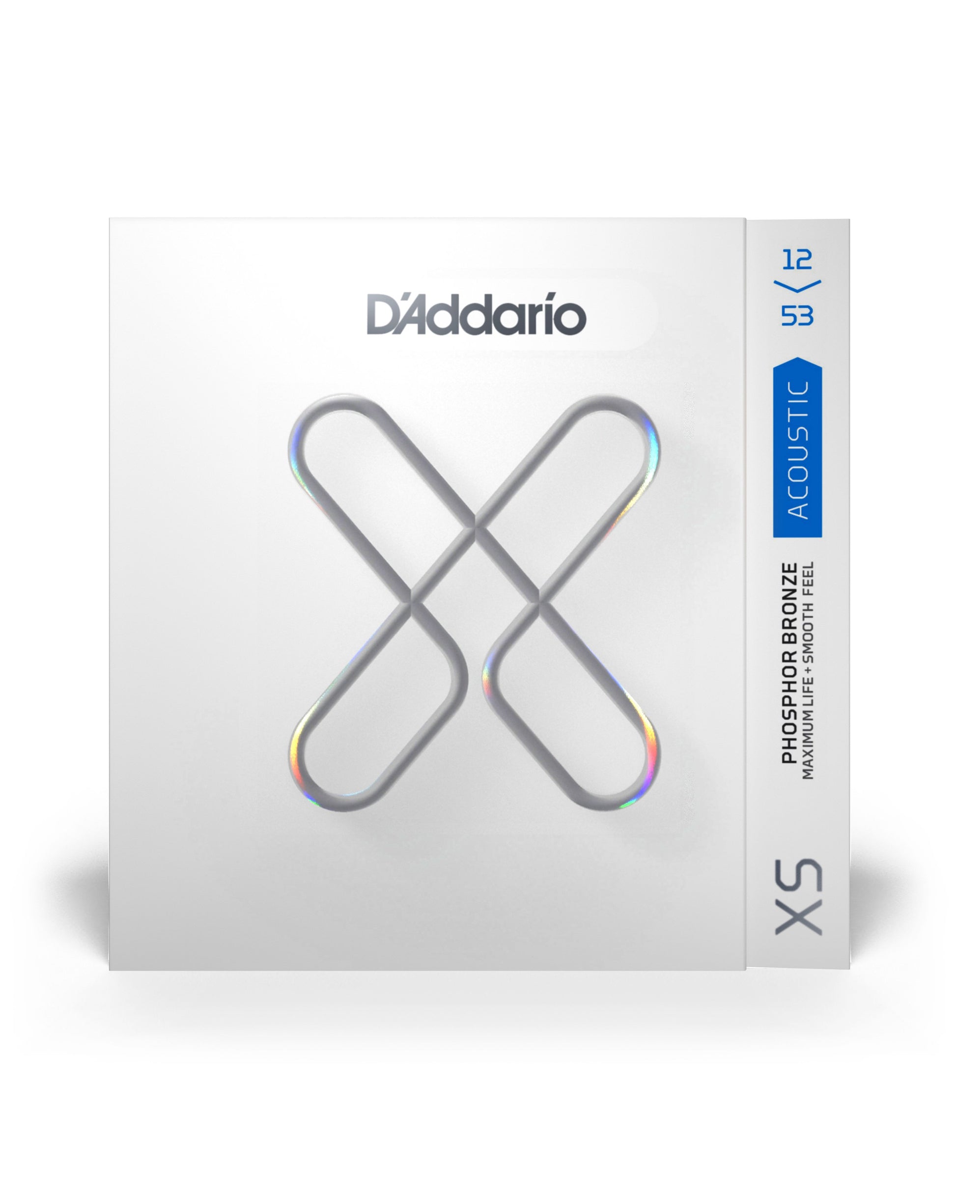 D'Addario XS Light Phosphor Bronze Acoustic Guitar Strings, Two Pack, Front 2