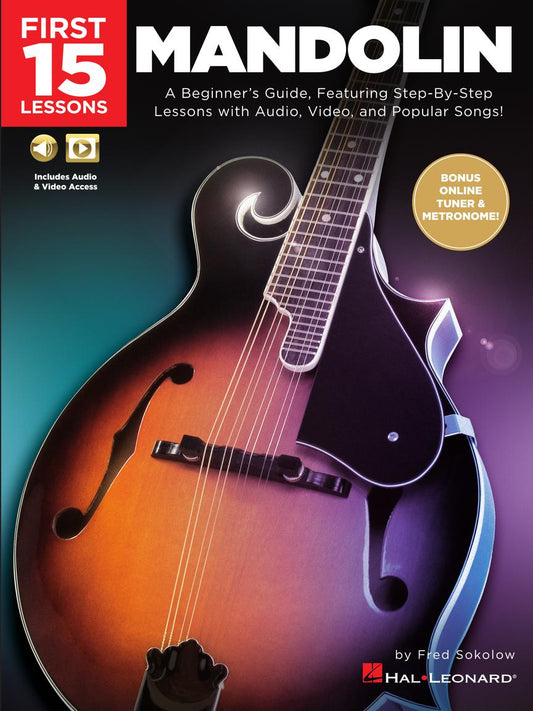Image 1 of First 15 Lessons – Mandolin - SKU# 49-289021 : Product Type Media : Elderly Instruments